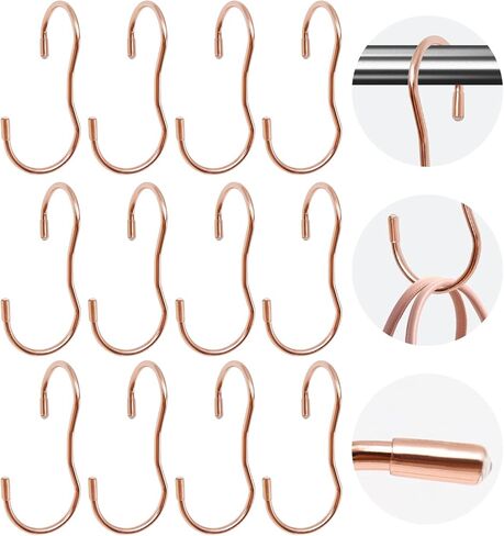12 Pcs Purse Organizer for Closet Handbag Hook, Purse Hangers for Closet with Unique Twisted Hook Design, Purse Organizer Holder for Hanging Handbag, Belt, Hat, Backpack, Jeans Rose Gold in Saudi Arabia