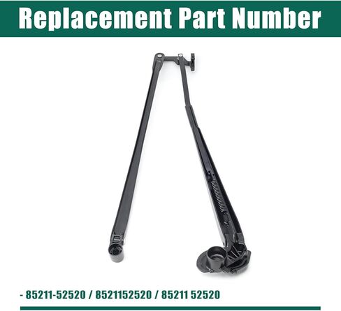 YUXIVCNE 85211-52520 ذراع ممسحة الزجاج الأمامي متوافق مع Toyota Vitz NSP130 2013-2017 للمحرك الأيمن فقط، استبدال ذراع ممسحة الجانب الأيمن للركاب 8521152520 85211 52520 in Saudi Arabia