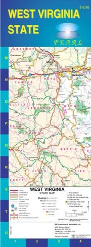West Virginia State Pearl Map (Laminated) in Saudi Arabia