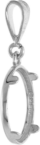 Sterling Silver Dime Bezel 18 mm Coins Prong Back Round Edge 10 Cent Coin NOT Included in Saudi Arabia