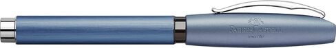 Faber-Castell Essentio Aluminum Blue Fountain Pen - Medium Nib with Black Ink - Fine Writing Instruments in Saudi Arabia