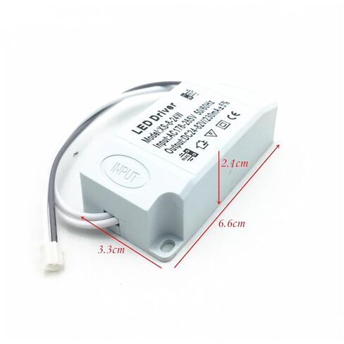 1pcs 8-24W LED Constant Current Driver 230mA DC Output Power Supply 176-265V AC Input Lighting Transformer in Saudi Arabia