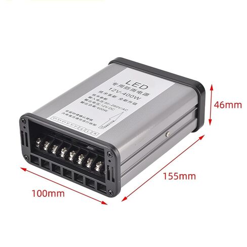 1 قطعة F-400-12 في الهواء الطلق LED غير نافذ للمطر التبديل إمدادات الطاقة 12 فولت 400 واط الإعلان تسجيل مضيئة كلمة محرك محول الجهد استقرار in Saudi Arabia