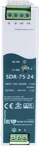 1pcs SDR-75 SDR-75-12 SDR-75-24 SDR-75-48 75W Single Output Guide Power Supply(SDR-75-48) in Saudi Arabia