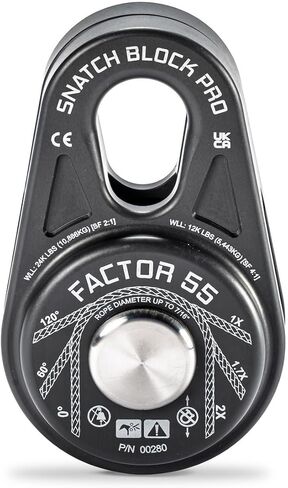 Factor 55 00280-06 Snatch Block Pro Compact and Lightweight Snatch Blocks. Ideal for Ultimate Performance Without compromising on Heavy Bulky Equipment in Saudi Arabia