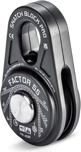 Factor 55 00280-06 Snatch Block Pro Compact and Lightweight Snatch Blocks. Ideal for Ultimate Performance Without compromising on Heavy Bulky Equipment in Saudi Arabia
