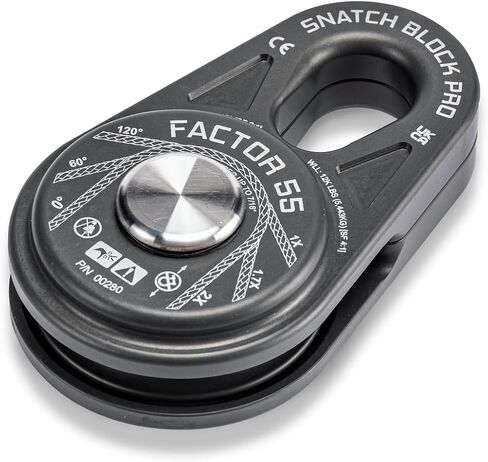 Factor 55 00280-06 Snatch Block Pro Compact and Lightweight Snatch Blocks. Ideal for Ultimate Performance Without compromising on Heavy Bulky Equipment in Saudi Arabia