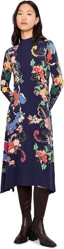 Johnny was Women's The Janie Favorite Hankerchief Hem Mock Neck Dress in Saudi Arabia