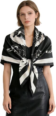 Extra-Large Square Scarf 51" Fashion Scarves Shwal Head Cover Scarf Neck Scarves for Women B03 in Saudi Arabia