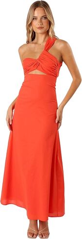 Petal & Pup Women's Luna One Shoulder Maxi Dress in Kuwait