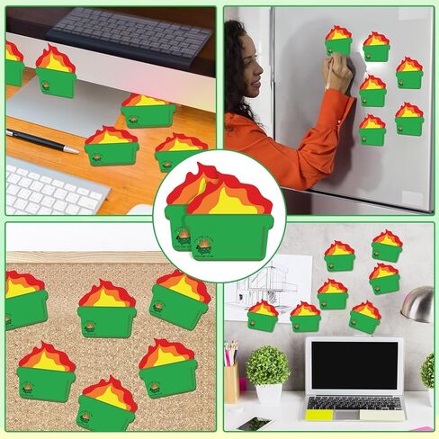 12 Pcs Dumpster Fire Post it Notes Employee Appreciation Gifts Notepads Funny Office Decor Everything is Fine Paper Pads Reminders Memos for Coworker Teacher Staff Friends in Saudi Arabia