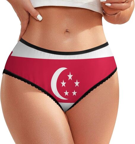 ملابس داخلية نسائية من Zakqeik Virgin Lslands-flag ذات أرجل عالية ناعمة in Kuwait