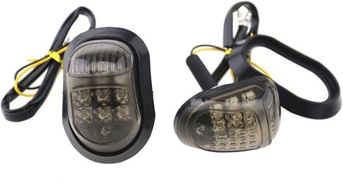 2 قطعة دراجة نارية فلوش جبل LED بدوره إشارة المؤشر العنبر اليسار اليمين in Saudi Arabia