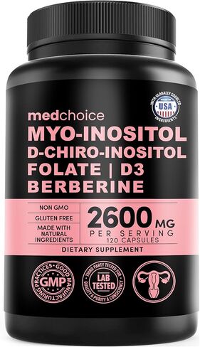 Myo-Inositol 40: 1 للنساء - مكمل Inositol مع Myo & D-Chiro Inositol، حمض الفوليك وفيتامين D3 - كبسولات نباتية للروتين اليومي ودعم الهرمونات - كبسولات دعم المبيض Flo - (90 قطعة) in Kuwait