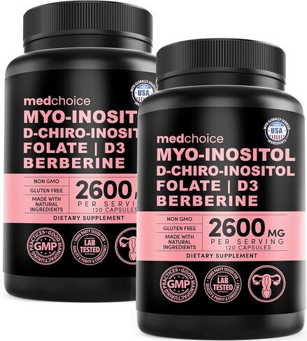Myo-Inositol 40: 1 للنساء - مكمل Inositol مع Myo & D-Chiro Inositol، حمض الفوليك وفيتامين D3 - كبسولات نباتية للروتين اليومي ودعم الهرمونات - كبسولات دعم المبيض Flo - (90 قطعة) in Kuwait
