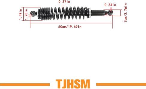 Rear Shocks Absorber Replacement for 706000248 706000391 Replacement for Outlander 400 2003-2014 Outlander 330 2004-2005 in Saudi Arabia