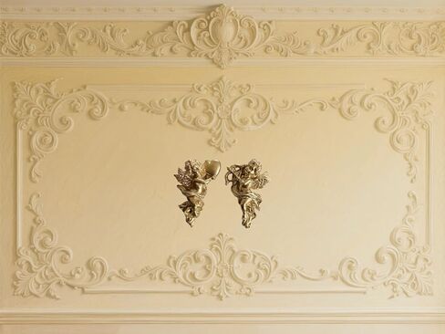 قطعتان من ديكور الحائط الملائكي، لوحة فنية جدارية على شكل Cherub مقاس 5.3 بوصة، كيوبيد من الراتنج المجنح، ديكور جميل على شكل Cherub لحفلات الزفاف المنزلية. ديكور حائط بأجنحة الملاك العتيقة، زينة للتعليق على الحائط in Kuwait