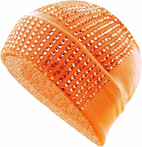 للجنسين أنيق لامعة مترهل قبعة صغيرة مع حجر الراين لفصل الشتاء تمتد الرجال النساء آذان متماسكة مكبل قبعة الجمجمة in Kuwait