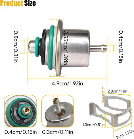منظم ضغط حقن الوقود 3.5Bar 88894360 217-1582 مناسب لسيلفرادو 1500/الضواحي 1500/تاهو لسيرا 1500/يوكون/يوكون XL 1500 in Kuwait
