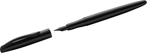 Pelikan Jazz Noble 821681 Fountain Pen Mother of Pearl (White) for Right-Handed and Left-Handed Users, Elegant Metal Cartridge Fountain Pen, Nib M, in Folding Box in Saudi Arabia