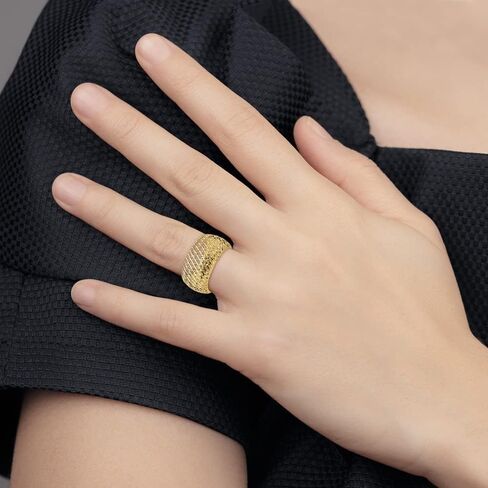 14K Yellow Gold Stretch Ring in Saudi Arabia
