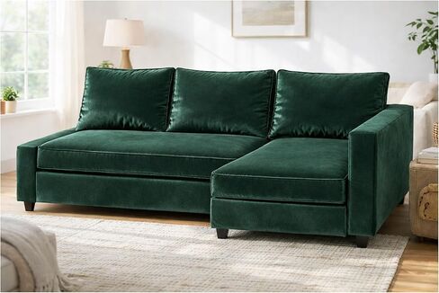 غطاء أريكة فريهتن مخملي عالي التحمل مصنوع خصيصًا متوافق مع غطاء أريكة سرير أريكة سرير من ايكيا فريهتن (مخمل رمادي يمين) in Kuwait