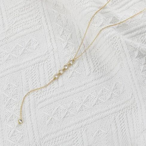 Lariat Necklace for Women Dainty Long Necklaces Y-Shaped Necklace Fashion Women Jewelry Gifts in Saudi Arabia