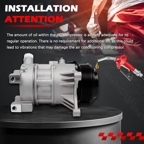AC Compressor with Clutch for Maxima 2016-2020 V6 3.5L, for Murano 2015-2020 V6 3.5L, Air Conditioning Compressor Replace for 198667, 197667, 7513209 in Saudi Arabia
