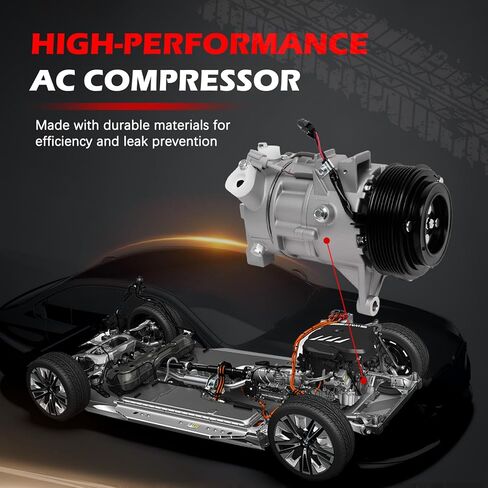 AC Compressor with Clutch for Maxima 2016-2020 V6 3.5L, for Murano 2015-2020 V6 3.5L, Air Conditioning Compressor Replace for 198667, 197667, 7513209 in Saudi Arabia