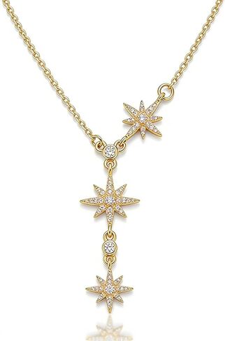 Lariat Gold Necklace for Women, Dainty Long Necklace Gold/Silver Plated Y-Shaped Pendant Necklace, Trendy Drop Necklaces Simple Gold Jewelry Gifts For Women in Saudi Arabia