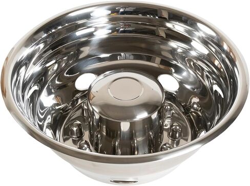 JESONN 19.5 بوصة 10 العروات 5 فتحات يدوية مصقولة من الفولاذ المقاوم للصدأ عجلة محاكاة مجموعات كاملة لشاحنة 2005-2025 Ford F450 F550 (لا تناسب بيت متنقل RV) in Kuwait