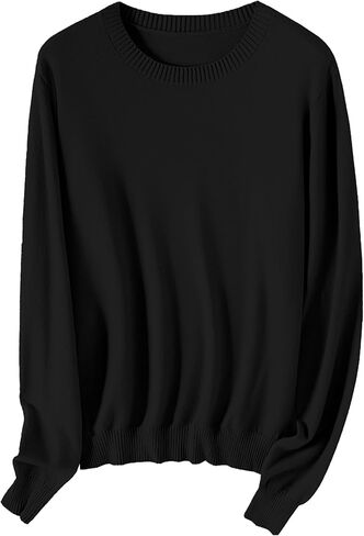 SANGTREE Women's Sweaters Classic Crew Neck Soft Touch Cotton & Modal Tops in Saudi Arabia