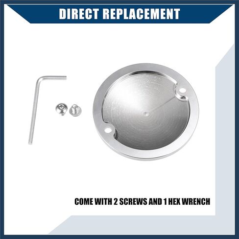 Ignition Engine Timing Points Cover for Harley-DAVIDSON 1971-1999 / Inner/Durable Aluminum Alloy / 1 Pcs Silver Tone Replacement Car Parts Stylish Design in Saudi Arabia