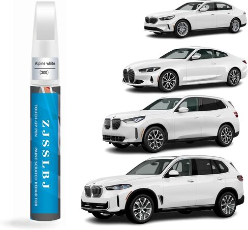 طلاء لمسات لسيارة BMW، قلم طلاء السيارة لإصلاح الخدوش، طلاء لمس مزدوج في واحد، مزيل خدوش السيارة الفاخر للخدوش العميقة (أبيض جبال الألب (300) لـ 2/3/4/5/7/8/X1/X2/X3/X4/X5/X6/X7/Z4/iX/i4/i5/i7) in Saudi Arabia