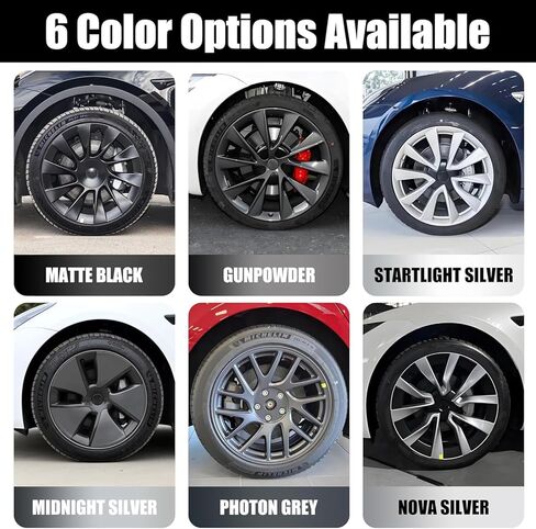 Rim Touch Up Paint for Tesla Model Y/S/X Crossflow/Induction/Arachnid/Slipstream 2-Tone Wheel, 2 in 1 Car Wheel Scratch Repair Kit, Quick & Easy Remover Curb Rash (Gunpowder(WPB-82422E) for Model 3 (2017-2023) 20" Überturbine Wheel/Model 3 (2017-2023) 20" in Saudi Arabia