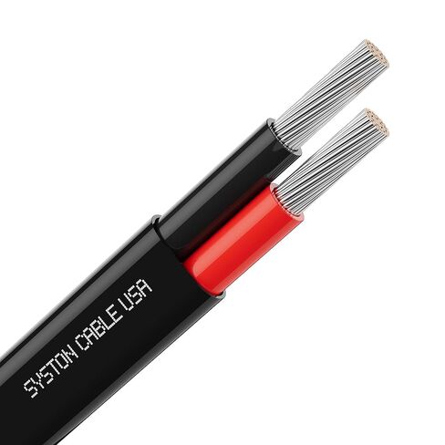 سلك سيارات SYSTON 18/2، 18 AWG 2 موصلات 100% سلك نحاسي معلب، كابل مرن بجهد منخفض 12 فولت من البولي فينيل كلوريد للسيارات، مصباح شريطي LED، إضاءة المناظر الطبيعية، الأسلاك البحرية in Kuwait