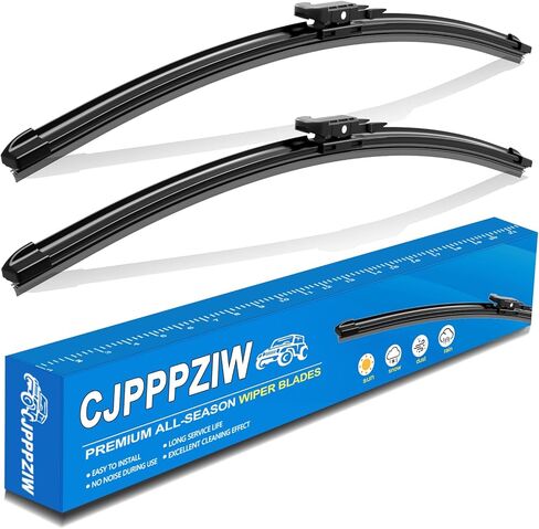 استبدال مساحات الزجاج الأمامي CJPPPZIW® لميني كوبر كونتريمان R60 2011-2016/Paceman R61 2013-2016، خالية من الخطوط، شفرات ممسحة ممتازة لجميع المواسم بجودة OEM - 20 بوصة + 19 بوصة (عبوة من 2) in Kuwait