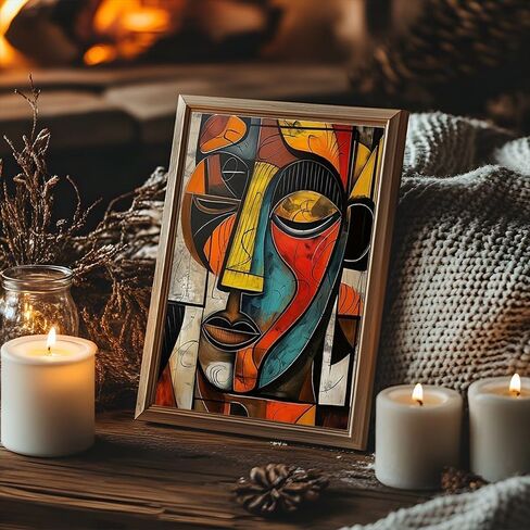 1pc Classic retro paintings in art decoration, abstract wall art, suitable for living rooms and bedrooms, and decorations suitable for all seasons. (Note: photo frame not included), 11.81x17.72in in Saudi Arabia
