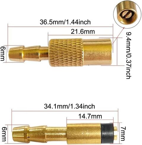 2 Pack Portable Air Compressor Hose End Connector Replacement with Clamp 12V DC Tire Inflator Air Chuck Adapter Nozzle Air Hose Female Threaded Socket for Car Tire Portable Air Pump Auto Pumps in Saudi Arabia