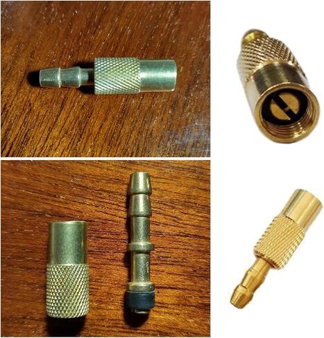 2 Pack Portable Air Compressor Hose End Connector Replacement with Clamp 12V DC Tire Inflator Air Chuck Adapter Nozzle Air Hose Female Threaded Socket for Car Tire Portable Air Pump Auto Pumps in Saudi Arabia