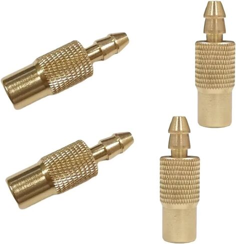2 Pack Portable Air Compressor Hose End Connector Replacement with Clamp 12V DC Tire Inflator Air Chuck Adapter Nozzle Air Hose Female Threaded Socket for Car Tire Portable Air Pump Auto Pumps in Saudi Arabia