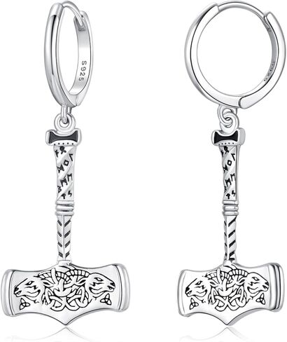 Dragon Earrings S925 Sterling Silver Hoop Earrings for Men Women Punk Rock Small Dragon Huggie Earrings Hypoallergenic in Saudi Arabia