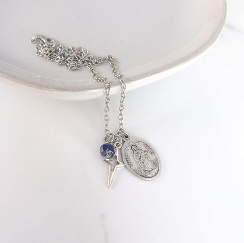 Stella Maris Medal Necklace – Our Lady Star of the Sea Medal - Catholic Virgin Mary Jewelry – Gift for Mom in Saudi Arabia