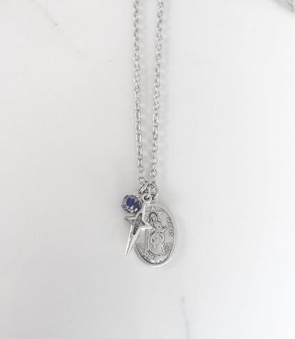 Stella Maris Medal Necklace – Our Lady Star of the Sea Medal - Catholic Virgin Mary Jewelry – Gift for Mom in Saudi Arabia