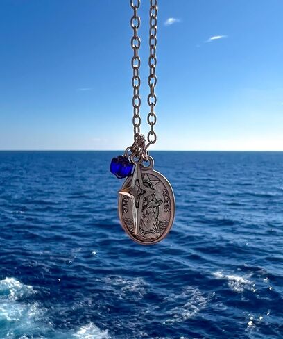 Stella Maris Medal Necklace – Our Lady Star of the Sea Medal - Catholic Virgin Mary Jewelry – Gift for Mom in Saudi Arabia