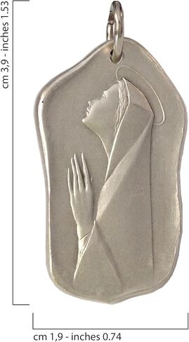 I G J BLESSED VIRGIN MARY IN PRAYER (MADONNA IN PRAYER) MEDAL - MADE IN ANCIENT STYLE - 100% MADE IN ITALY in Saudi Arabia