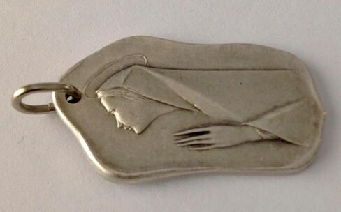 I G J BLESSED VIRGIN MARY IN PRAYER (MADONNA IN PRAYER) MEDAL - MADE IN ANCIENT STYLE - 100% MADE IN ITALY in Saudi Arabia