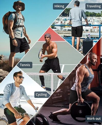 5 قطع من شورتات الصالة الرياضية للرجال مقاس 5 بوصات شورت شبكي سريع الجفاف للرجال خفيف الوزن للتدريب الرياضي مع جيوب in Kuwait