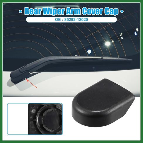 Motoforti Rear Windshield Wiper Arm Nut Cover Cap Fit for Toyota Rav4 Tacoma - Pack of 1 Black Long-lasting in Saudi Arabia