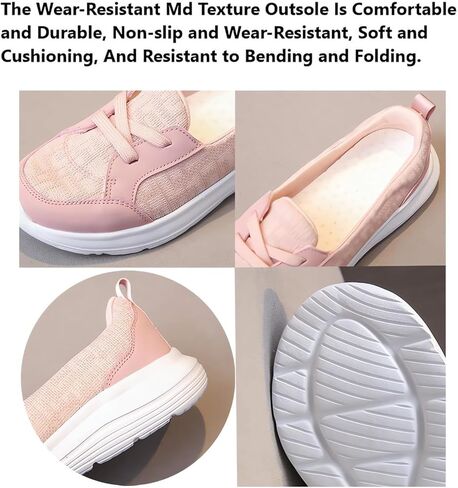 Women Comfy Orthopedic Walking Shoes 2025 New Breathable Slip On Arch Support Non-Slip Sneakers Loafers Flats Comfort Wide Width Fit Slip-Ins Boat Shoes on Casual Soft Sole Low Top in Saudi Arabia